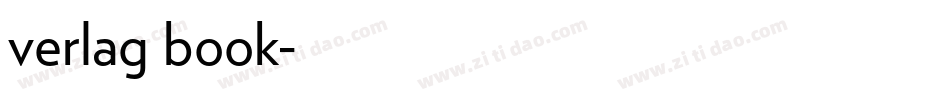 verlag book字体转换
